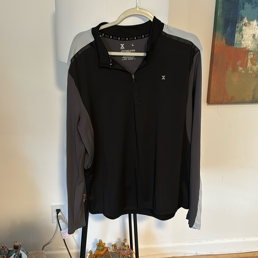 Xersion men’s L running 1/4 zip running shirt